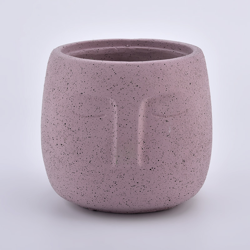 910ml artistic human form reddish brown ceramic candle holder foe home decor