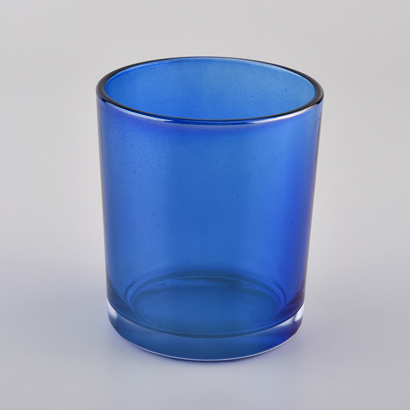 dark blue glass candle jar 12 oz capacity