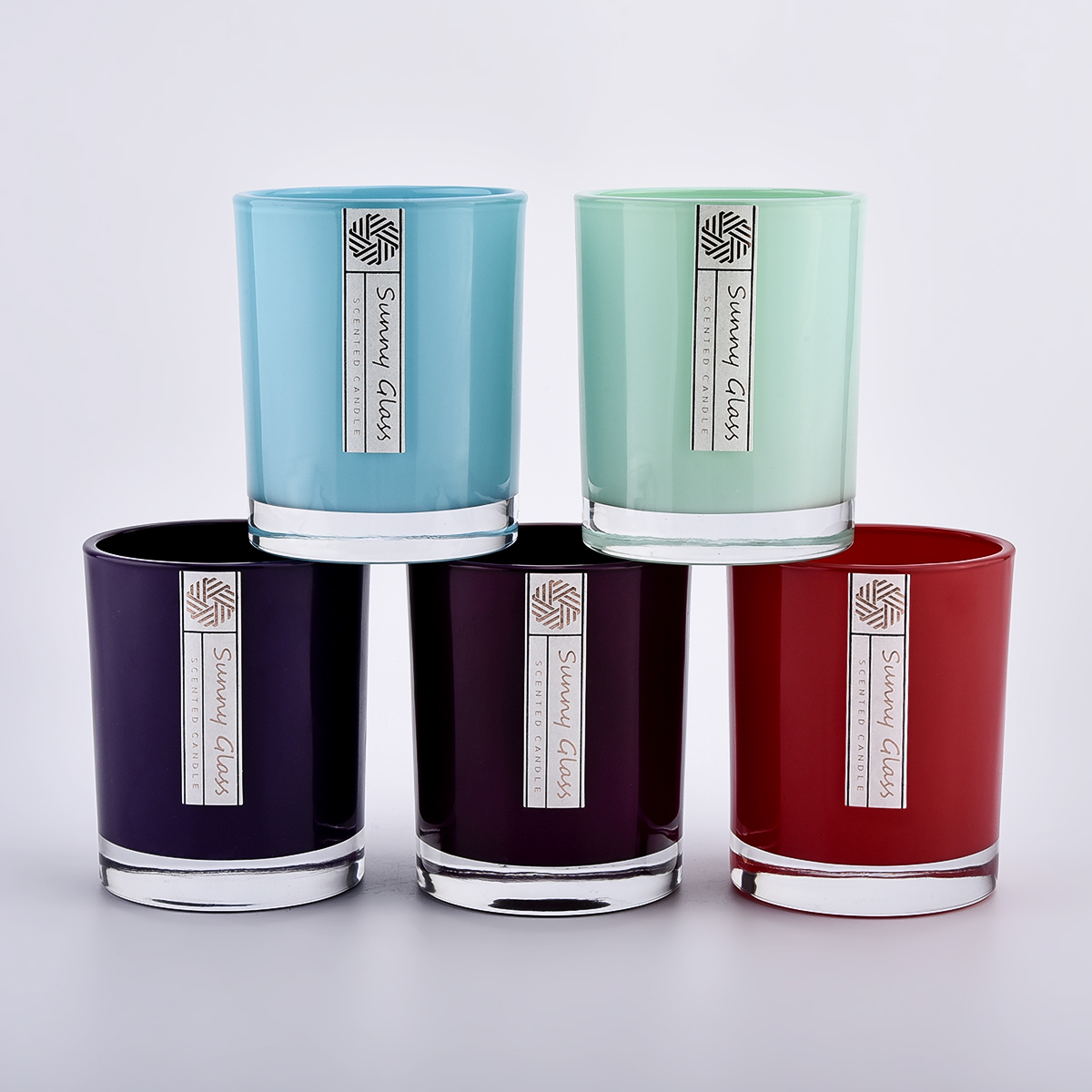 Classic glass candle jars 12oz glass containers for candles