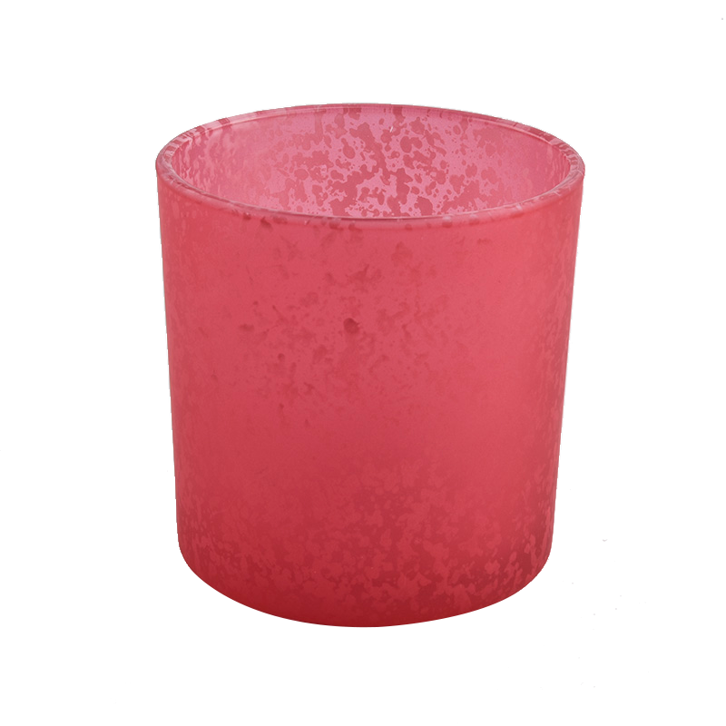 matte color sprayed decorative scented glass candle jars