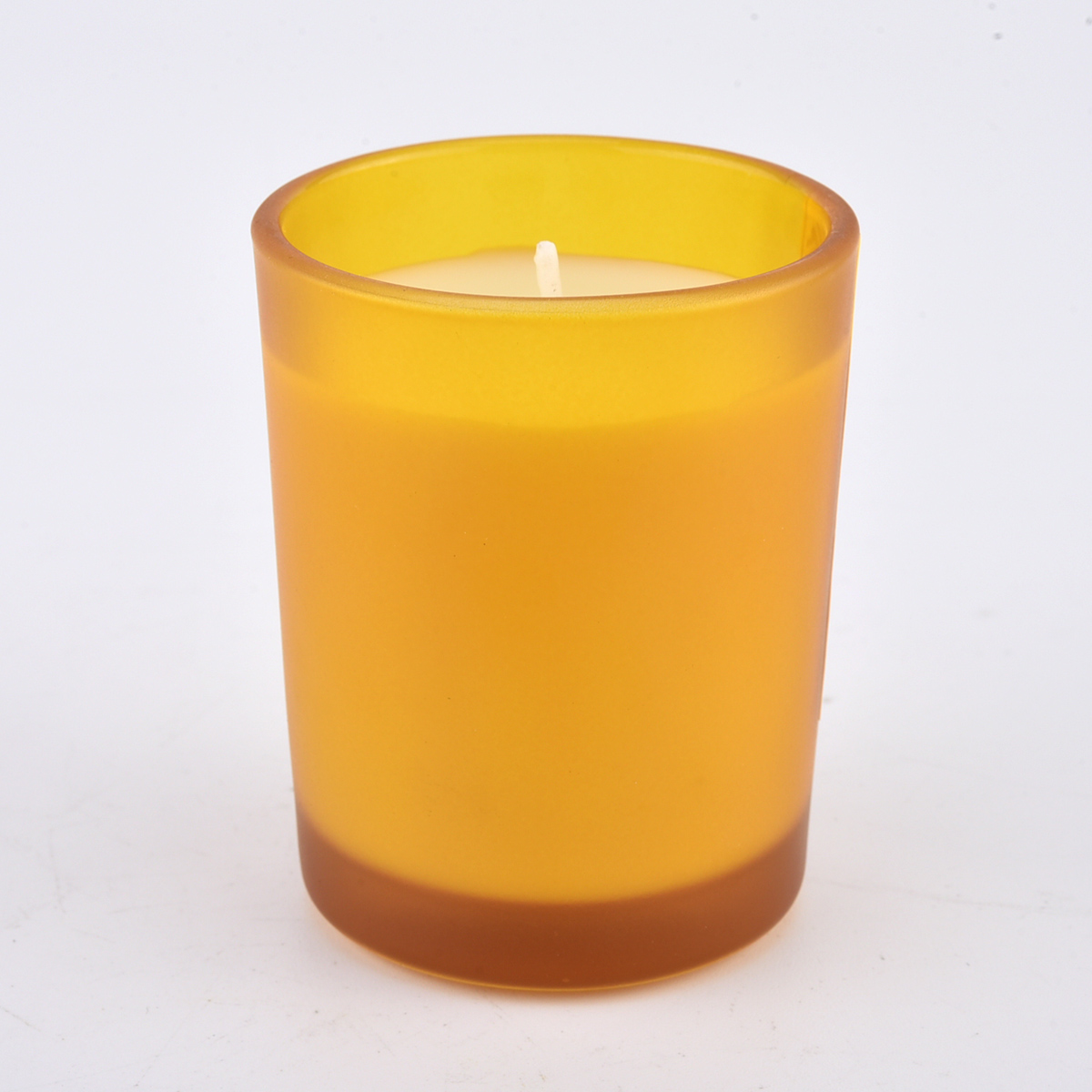 home decor 10oz matte frosted colored glass candle jars