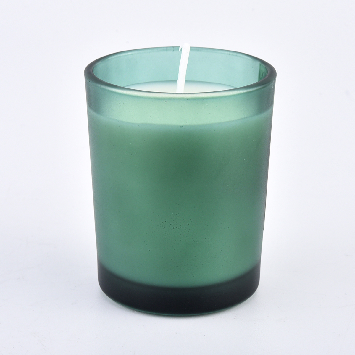 mini matte finish frosted glass candle jars with different colors