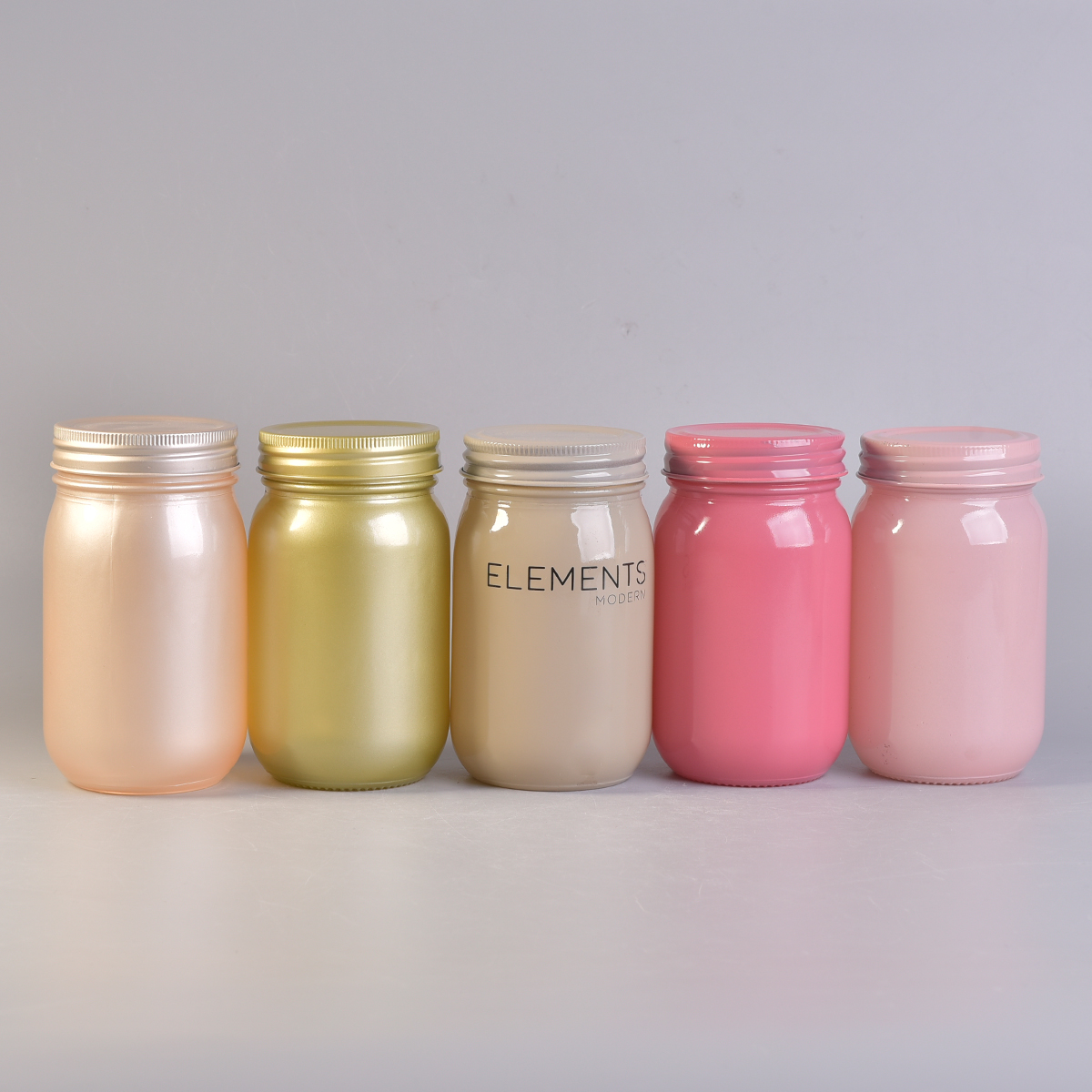 Custom Color And Logo Classic Glass Container With Lids