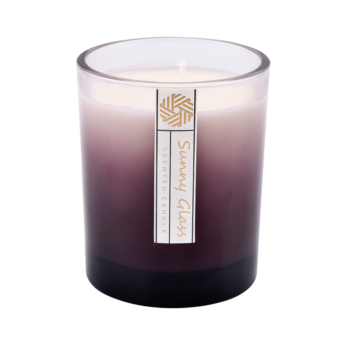 Custom candle glass jars gradient ramp decor 300ml
