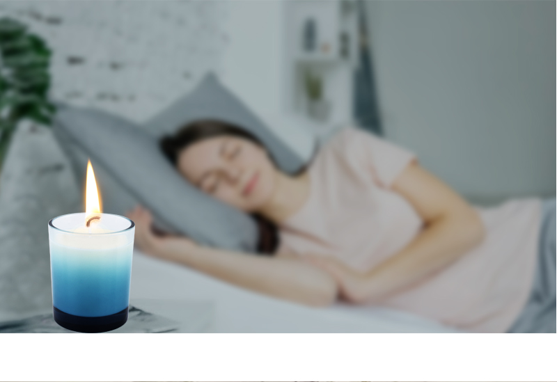 Custom candle glass jars gradient ramp decor 300ml