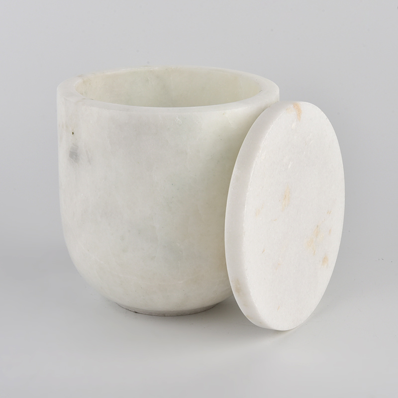 new round bottom marble candle jars and lids luxury candle containers