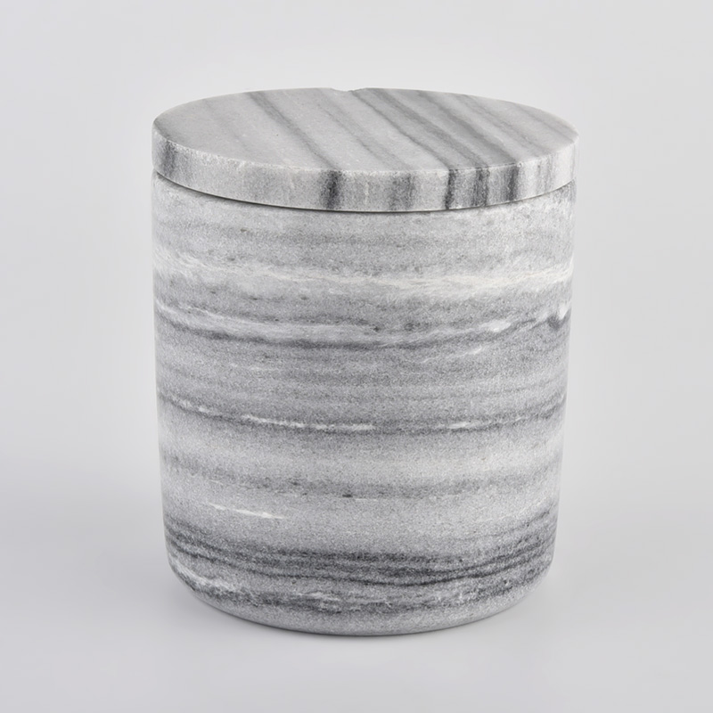 Marble gray cyliner candle holder for wholesale