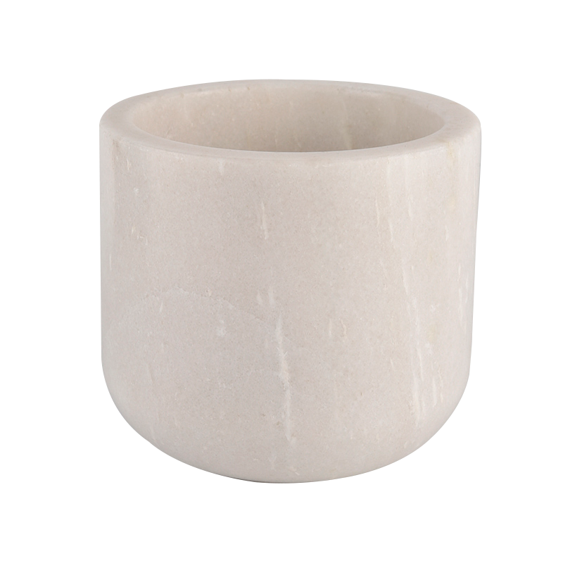 14oz 16oz marble white cyliner candle holder for wholesale