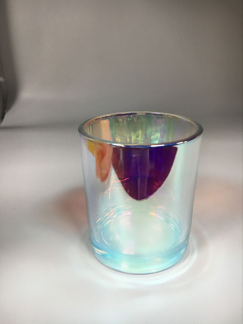 8oz 10oz 12oz Iridescent glass candle jars candle containers