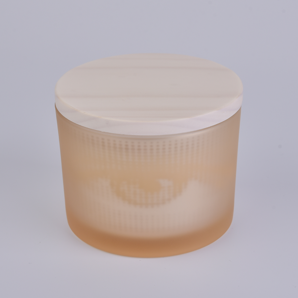 4inch glas ljusburk med lock