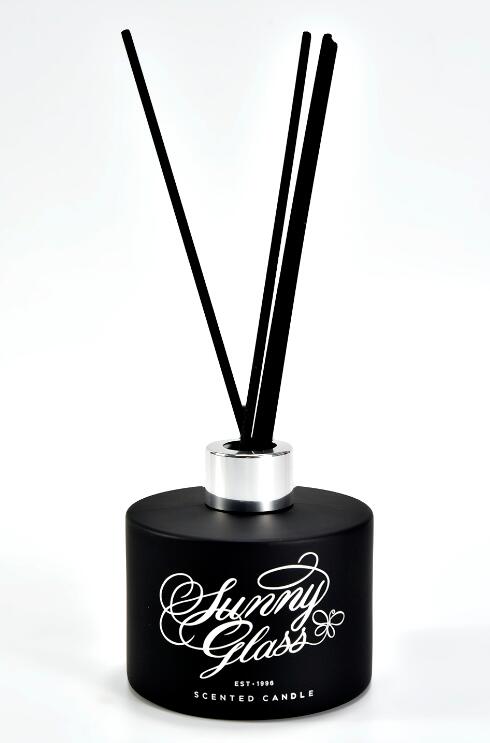 200ml aroma glass diffuer bottle luxury home white and black