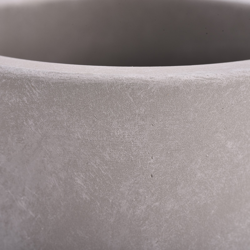 Luxury Grey Cement Jars for Candles for Home Decor Wholesale