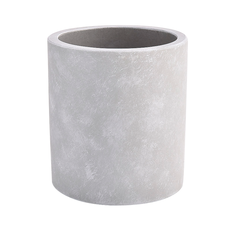 Luxury Grey Cement Jars for Candles for Home Decor Wholesale