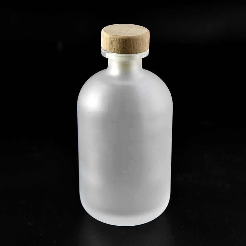 frosted white cylinder glass Aromatherapy diffuser bottles