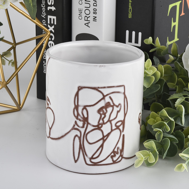 Unikalna niestandardowa świeca betonowa jar do wystroju domu