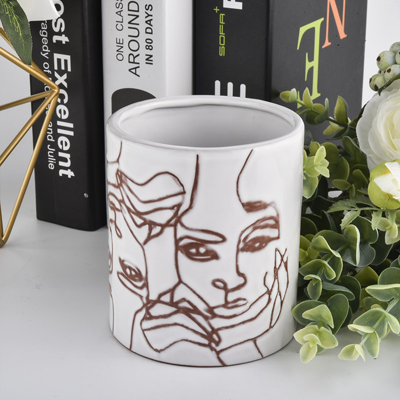 Popular Solid Empty Concrete Candle Jar