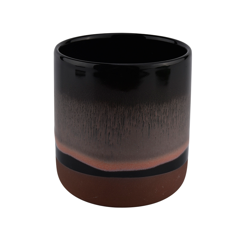 luxury transmutation glazing ceramic candle vessel