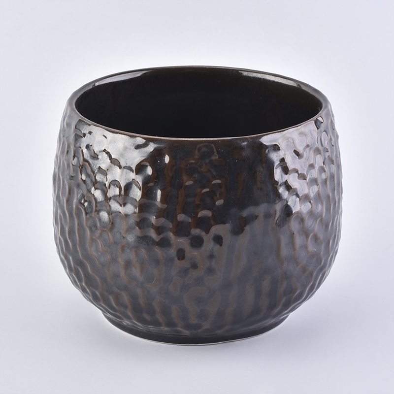 14oz honeycomb pattern ceramic candle jar candle bowl