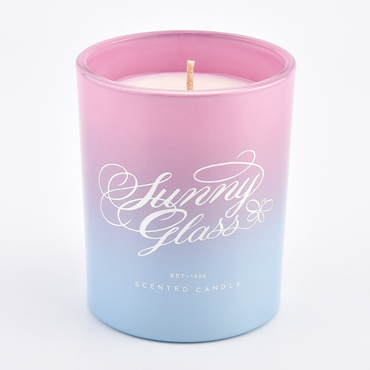 8oz 10oz 12oz 16oz gradient color ombre glass candle jars