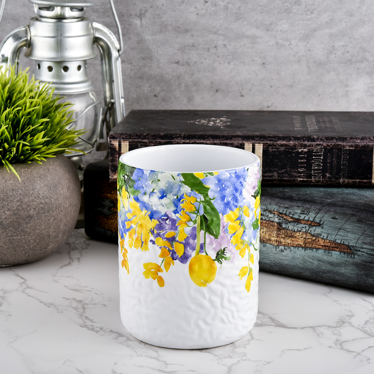 12oz New Ceramic Jar for Candle Round Solid Candle Vessel for Making