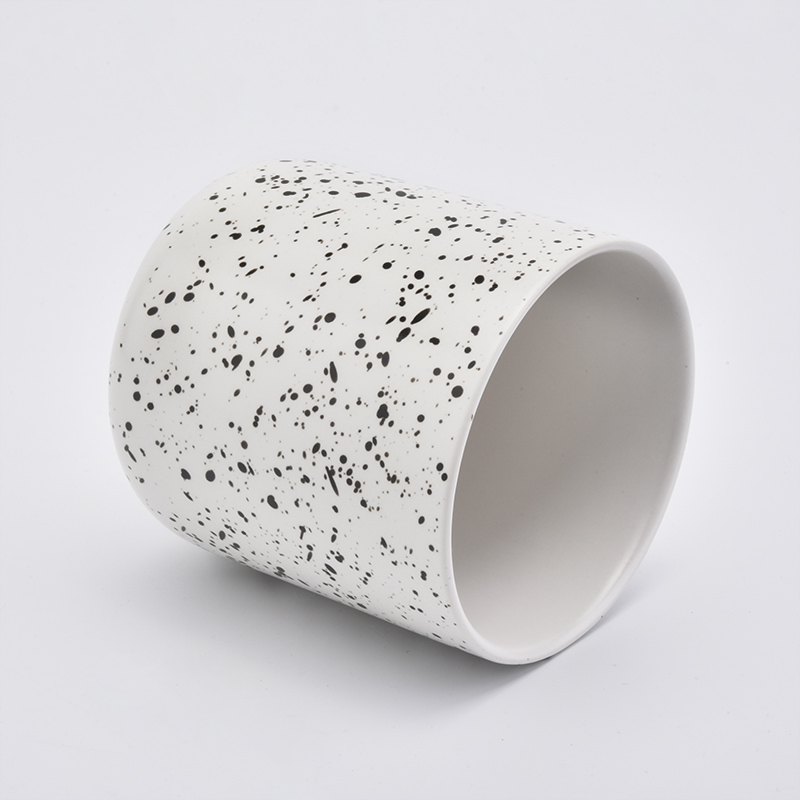 matte cylinder ceramic candle jar wholesale candle jar supply