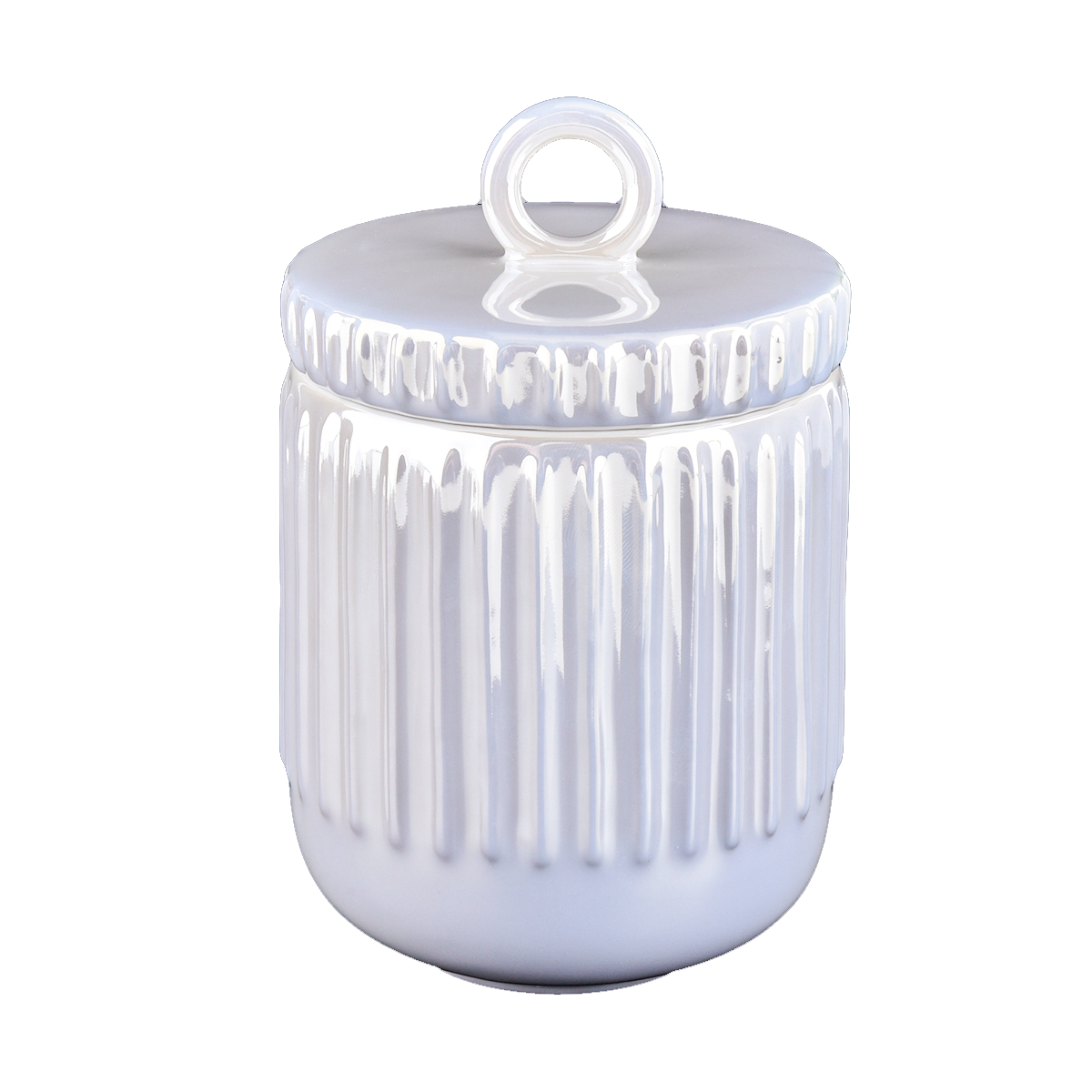 luxury design ceramic candle jar with lid