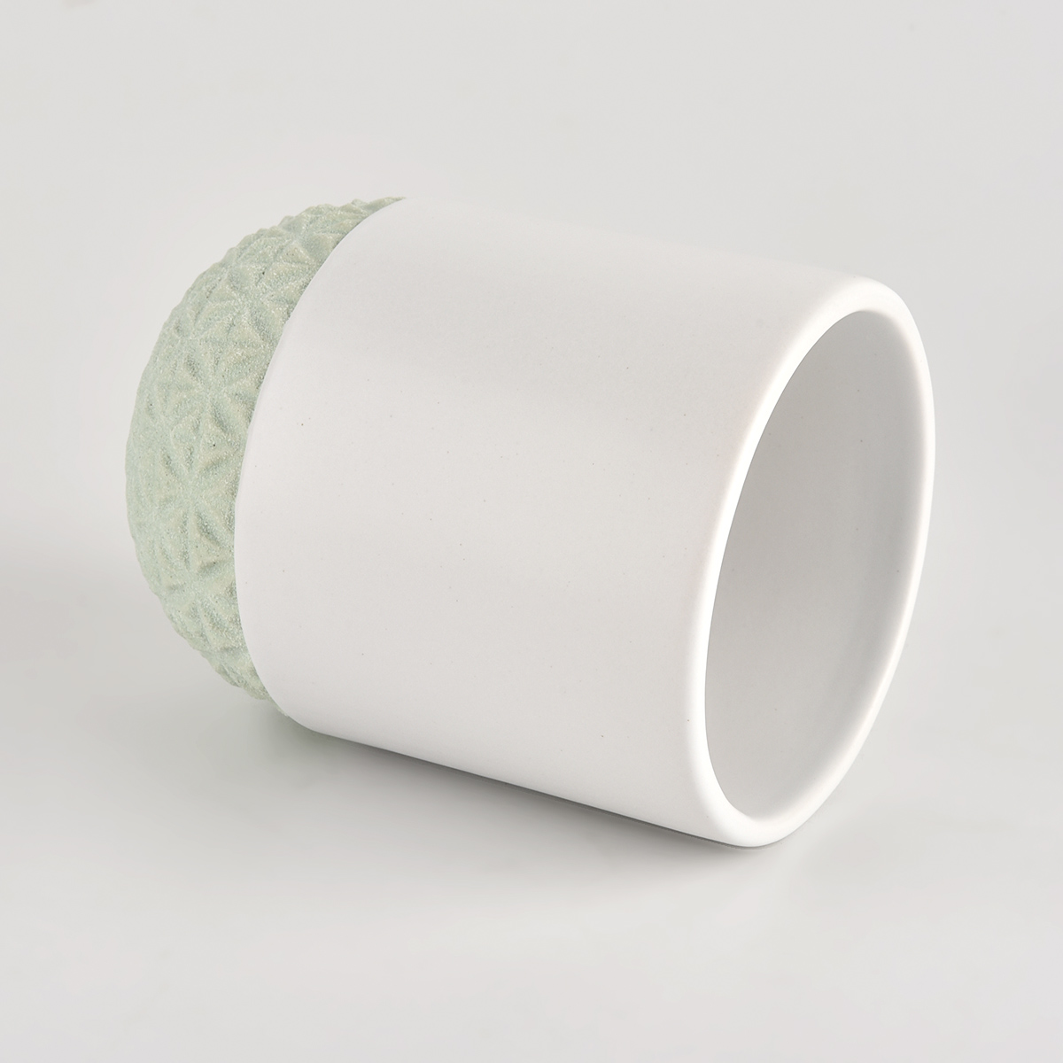 matte white ceramic candle jars for wholesale candle containers 