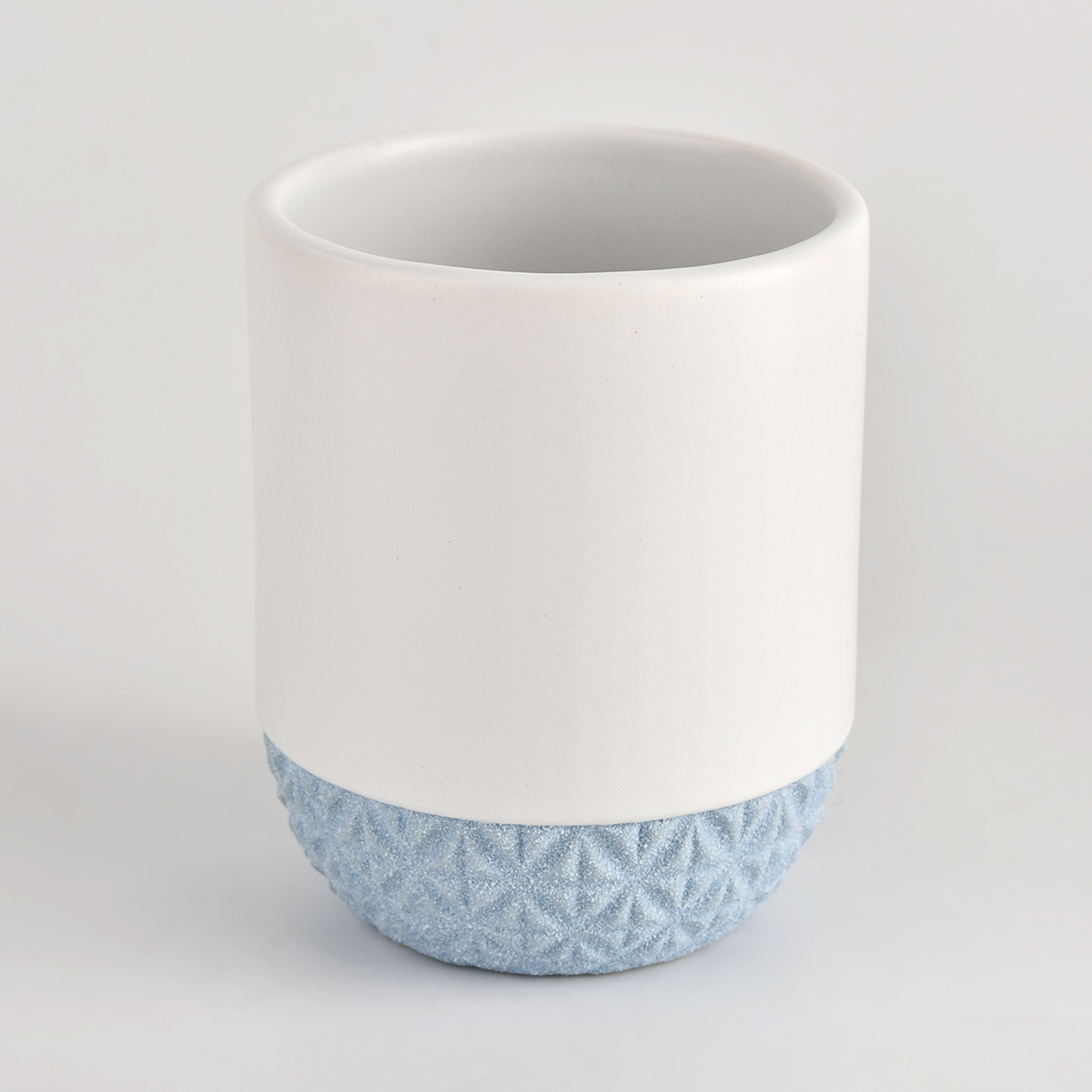 matte white ceramic candle jars for wholesale candle containers 