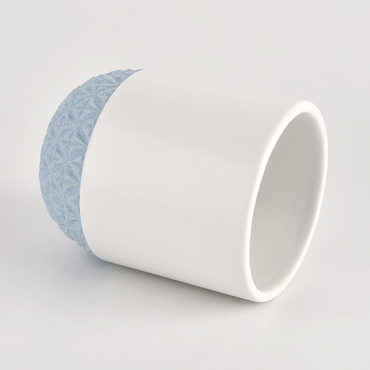 matte white ceramic candle jars for wholesale candle containers 