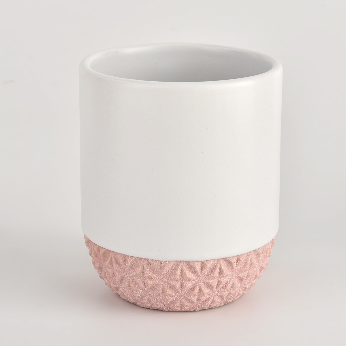 matte white ceramic candle jars for wholesale candle containers 