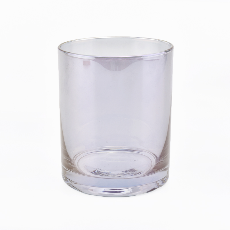 Wholesale Decorative Empty 400ml Glass Candle Jars With Custom Color Logo