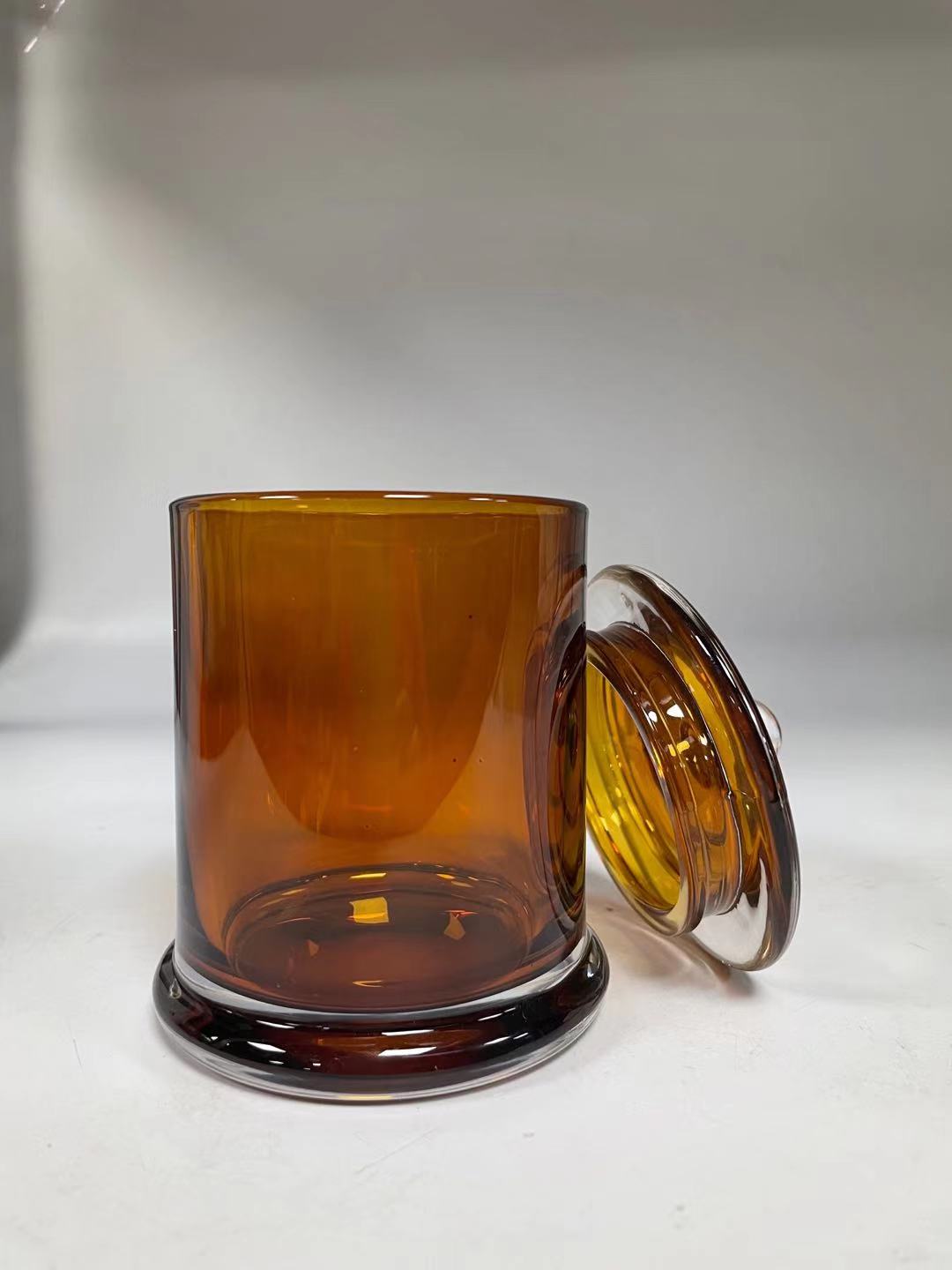 350ml amber glass metro jar from Sunny Glassware