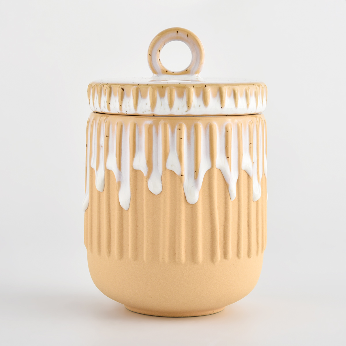 12oz ceramic candle jars with lids and candle containers 