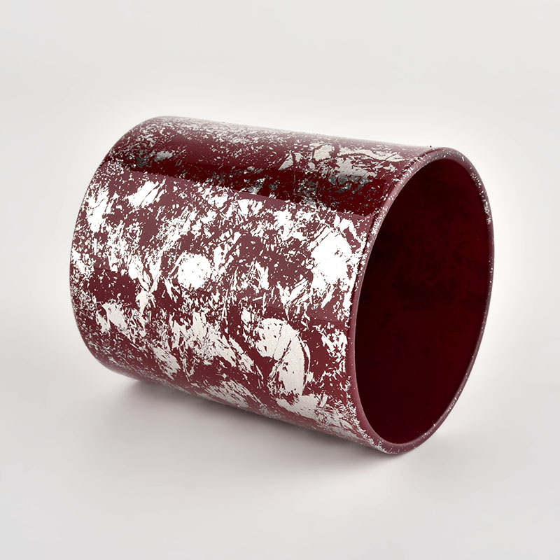 fancy design glass vessel for candle making supplier