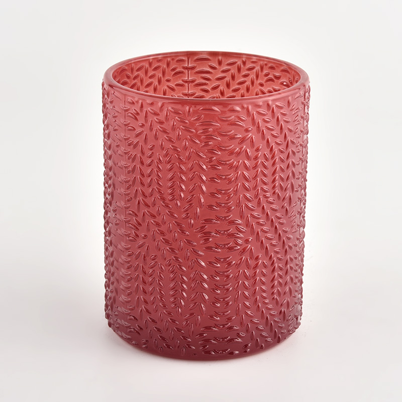 10oz sheer red candle vessels for candle makers wholesale
