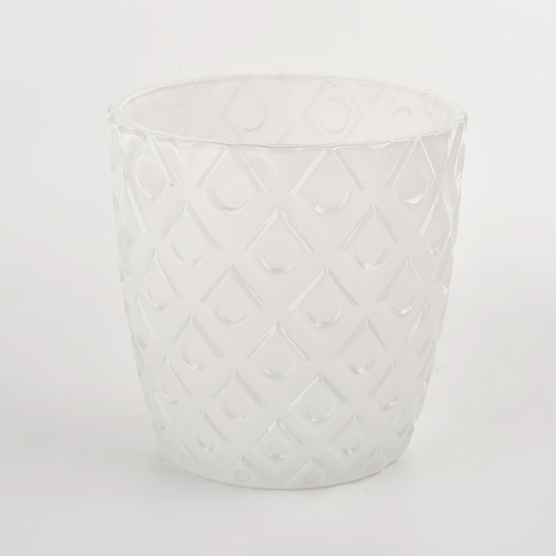 wholesale 8oz glass candle jars with ion plating