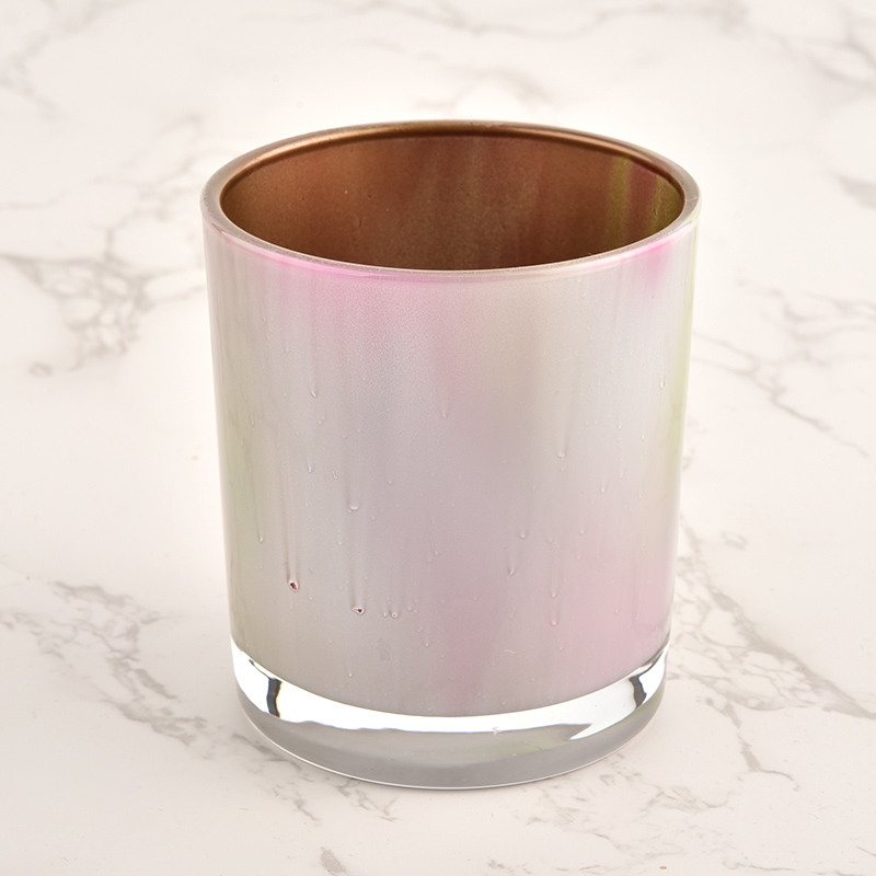 unique new design glass candle jars round soy wax for candle making