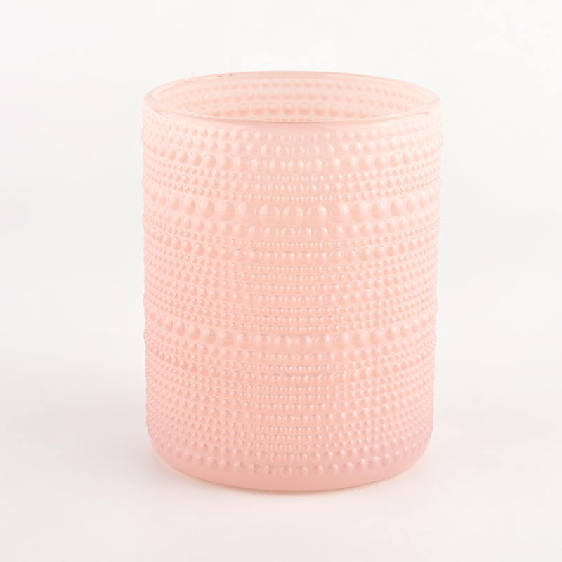 hobnail glass candle holders for home decoration