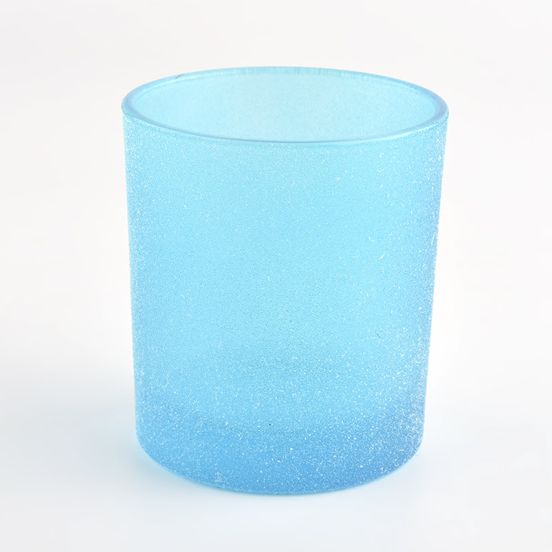 wholesale unique design glass candle jar for christmas gift