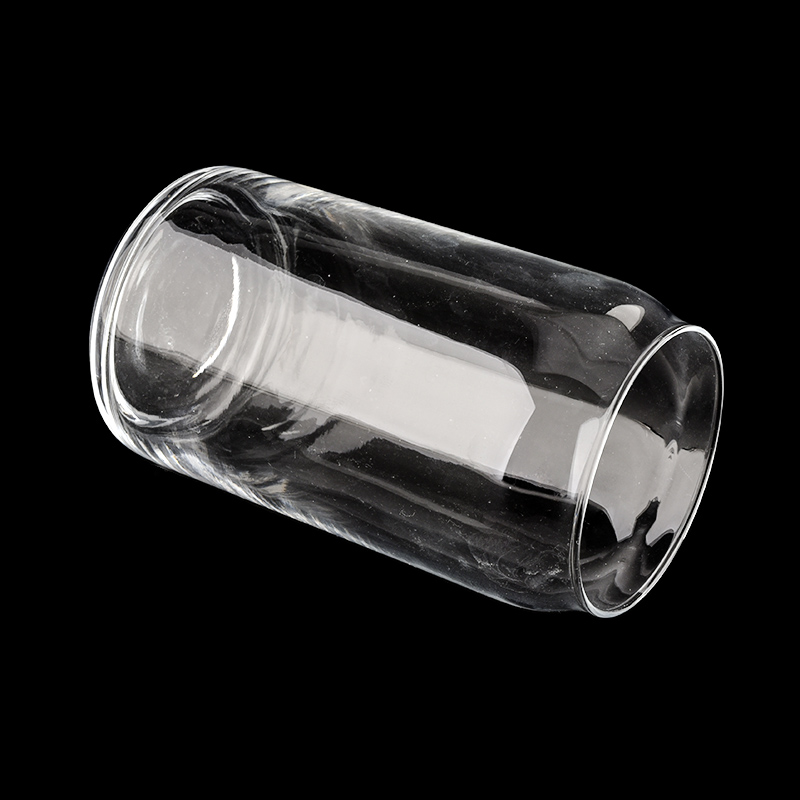 wholesale popular large clear round glass candle jar
