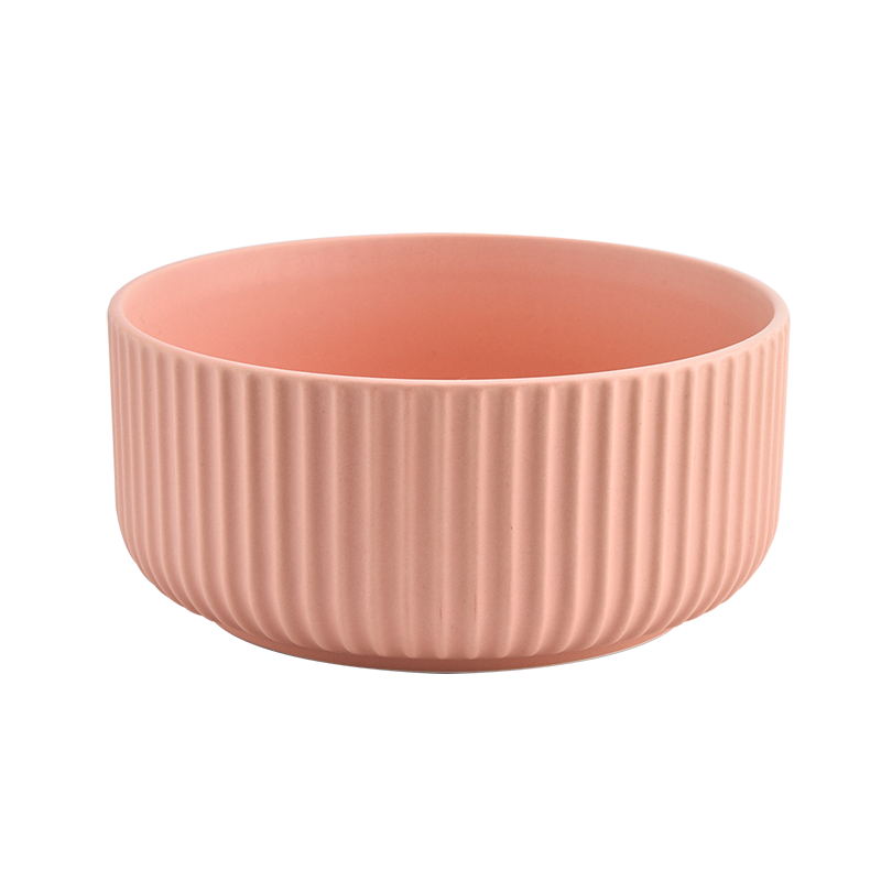 orange large ceramic container for candle making