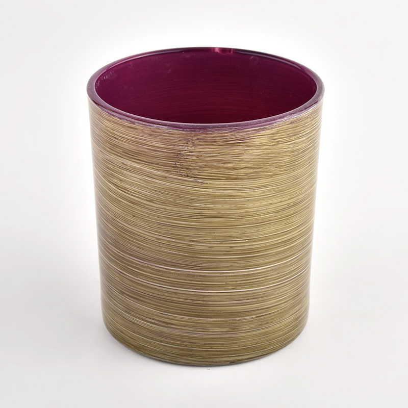 New colorful glass candle jars for candles and wax