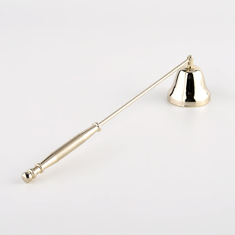 Home decor luxury gold metal candle snuffer