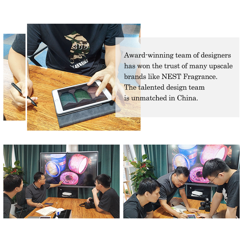 straight wall glass candle holders for 8oz candle filling