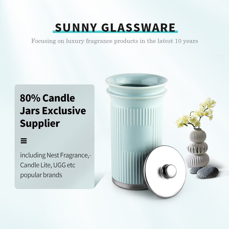 510ml 18oz Glass Candle Jars Popular Round Bottom Glass Candle Holders Wholesale