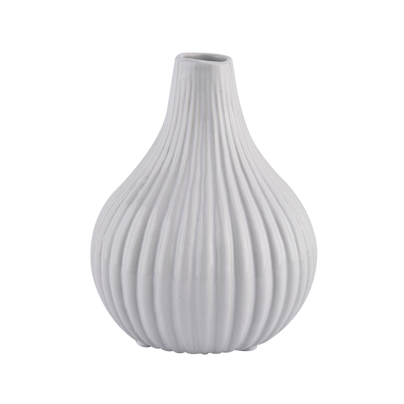 420ml white ceramic reed diffuser bottle