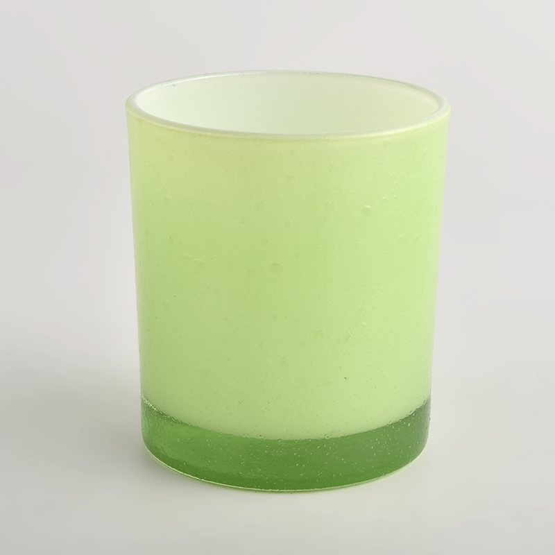 luxury matte color glass 8oz glass candle jar - COPY - msoc6t