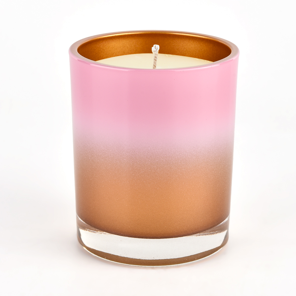 popular glass jars for candle making gradient color  glass candle jar wholesale