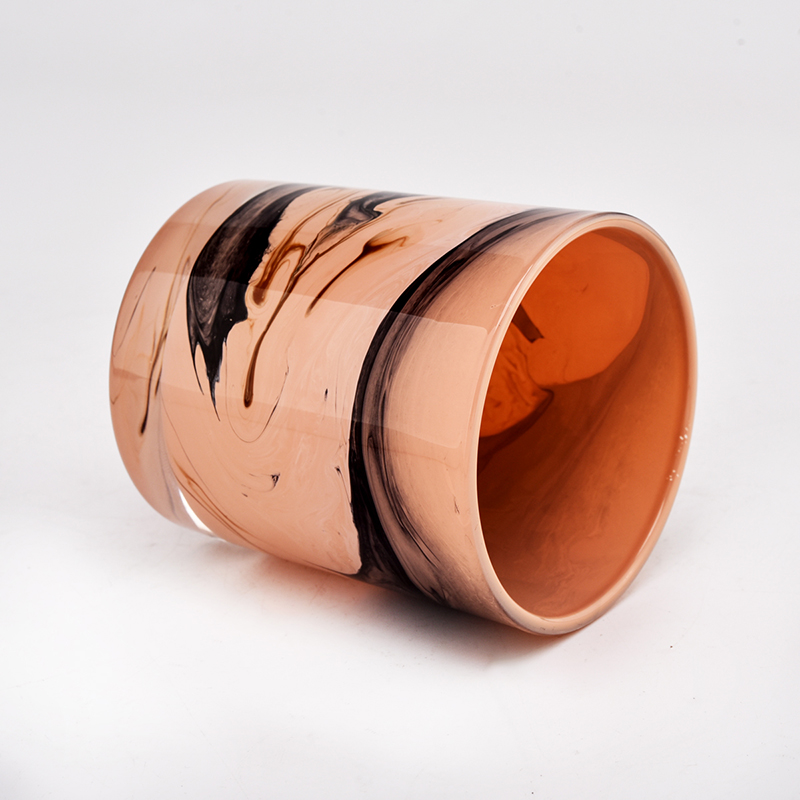 가정 장식을 위한 뜨거운 판매 주문 페인트 유리제 양초 단지