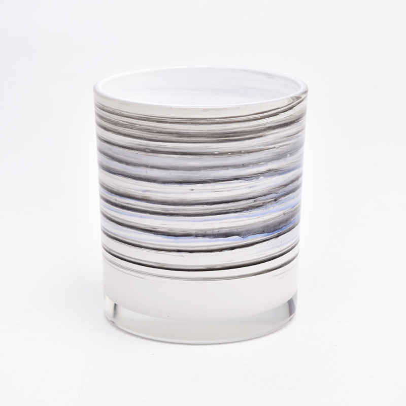 kakaibang sining pagpipinta glass candle Jars wholesale